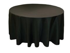 Round Black Table Linens 108 inches Round Black Table Linens 108 inches