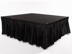 Black Skirting for Modular Stage Black Skirting for Modular Stage